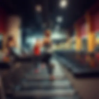 Illustration of various treadmill workout options