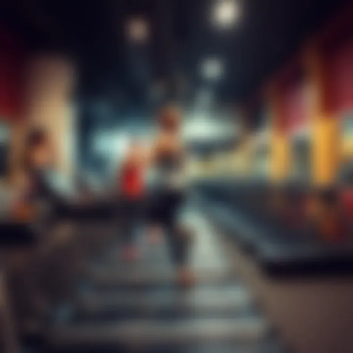 Illustration of various treadmill workout options