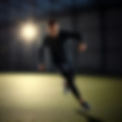 Dynamic athlete showcasing Under Armour Charged gear in action