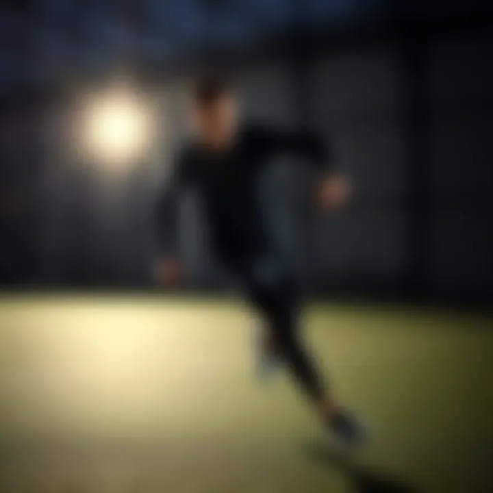 Dynamic athlete showcasing Under Armour Charged gear in action