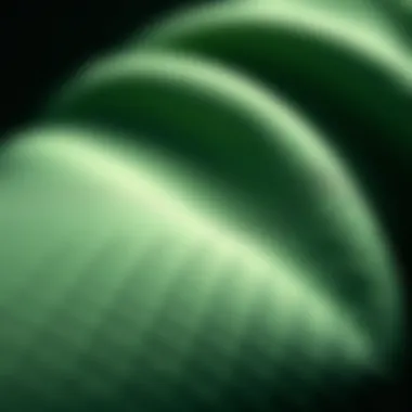 Close-up of innovative fabric technology used in Under Armour Charged collection