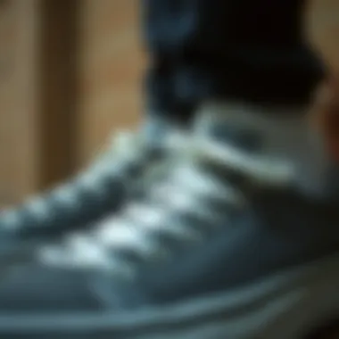 Close-up of Vans shoe details