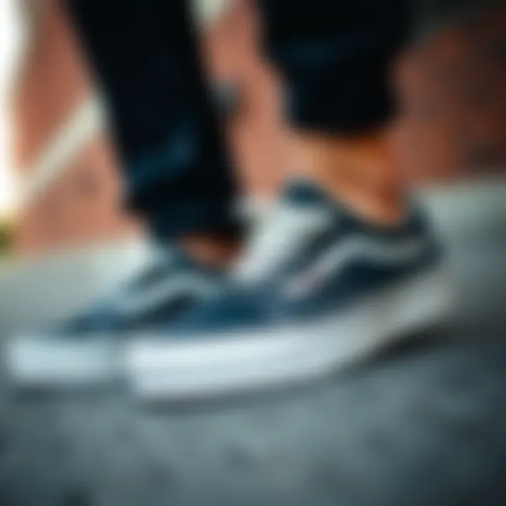 Vans shoes paired with casual outfit