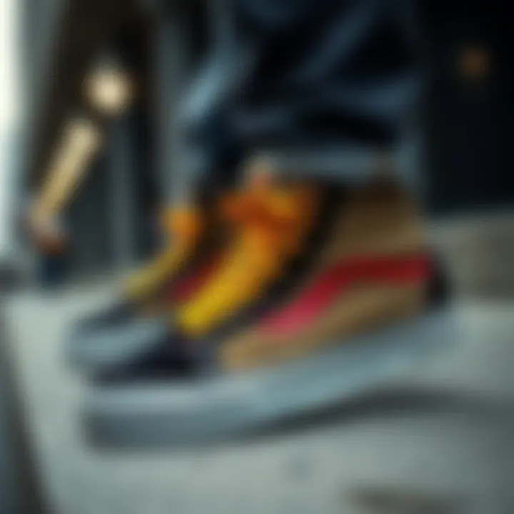 Vans SK8 Mid in an urban setting