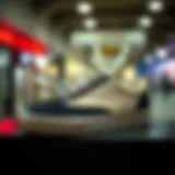 Stylish Vans sneakers on display