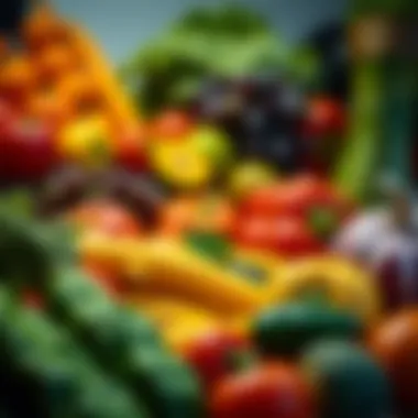 Colorful Choices: The Impact of Diet on Metabolism A vibrant display of fruits and vegetables