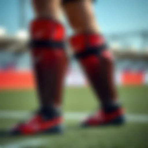 Stylish Voit shin guards showcasing their sleek design