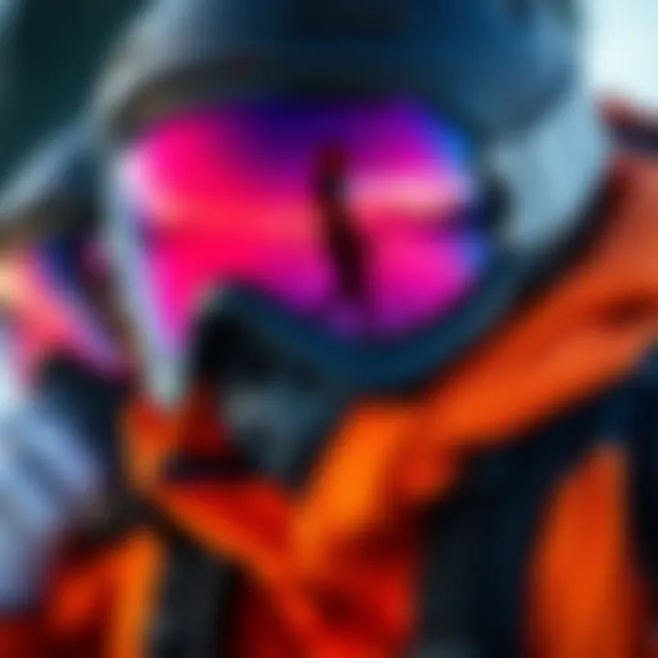 A close-up of extreme sports gear showcasing safety features.